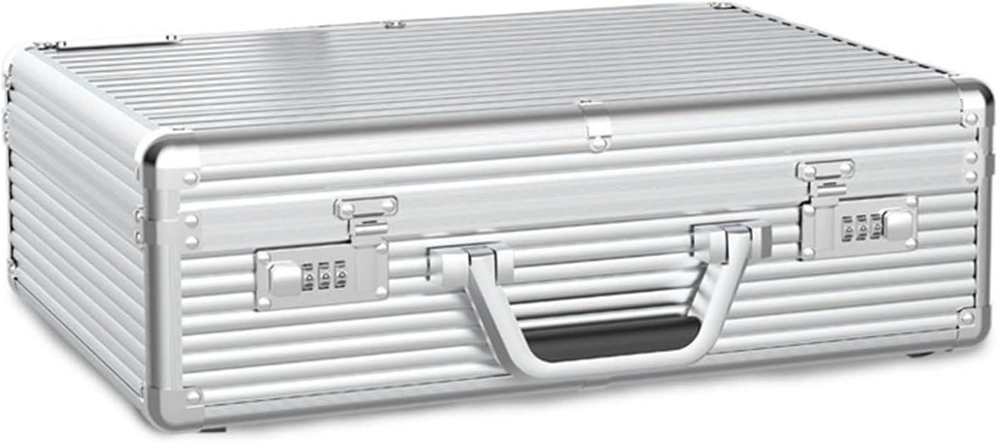  Mallette à Outils Rigide En Aluminium | Rangement Portable Multifonction Pour Mots De Passe Avec Poignée Confortable | Boîte à Outils De Rangement Pour étui De Transport