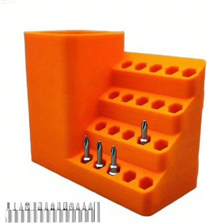 GENERIC Rangement D' De Tournevis, Support De Forets électriques De Précision, Solution D'organisation Antidérapante Pour Abri De Jardin, Garage, Atelier, Armoire à Outils