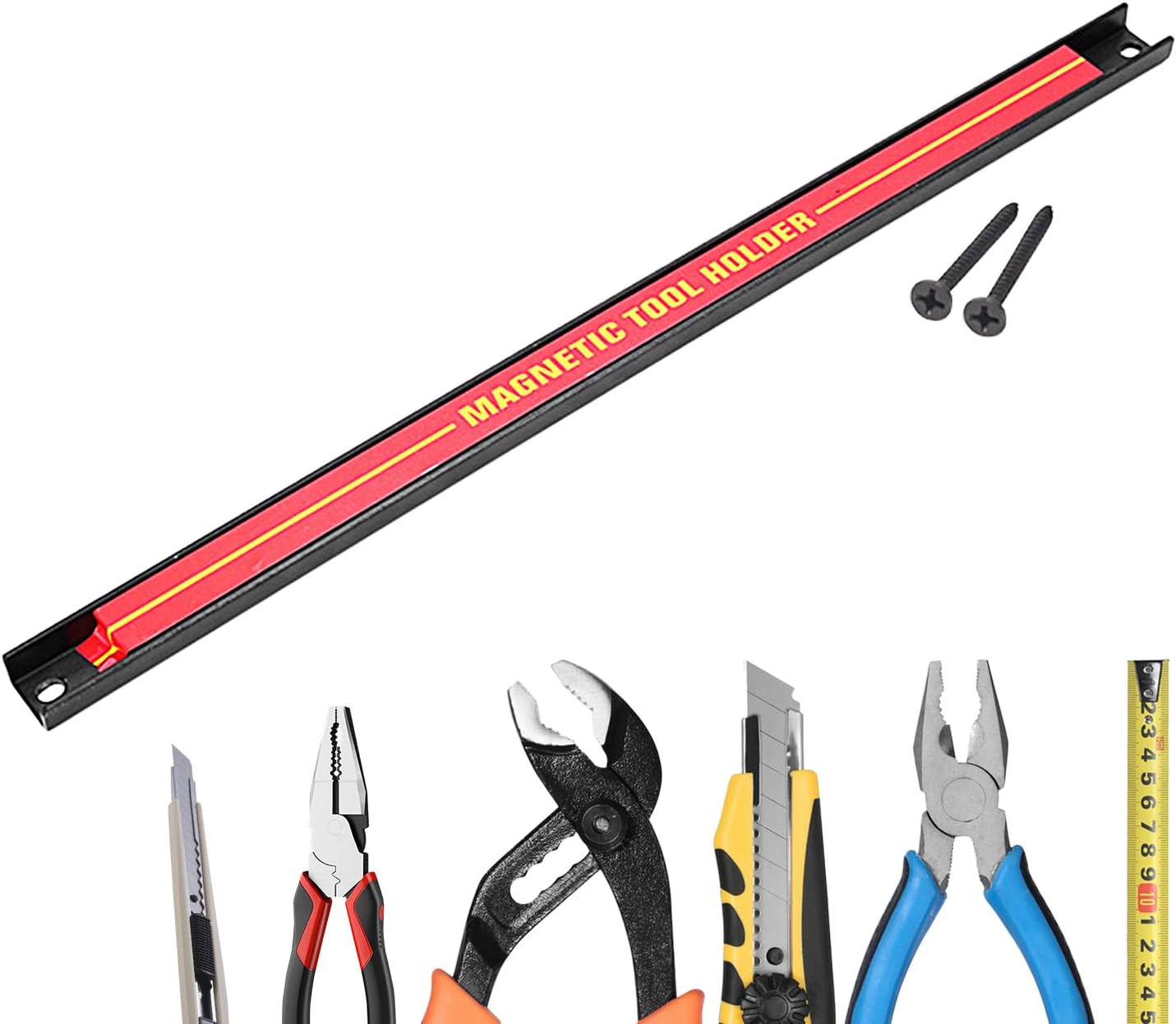  Bande Magnétique Pour Outils – Support Mural De Grande Capacité, Organisateur D'outils Pour économiser De L'espace Pour Atelier, Maison, Barre En Métal Pour Garage Pour Atelier De Réparation