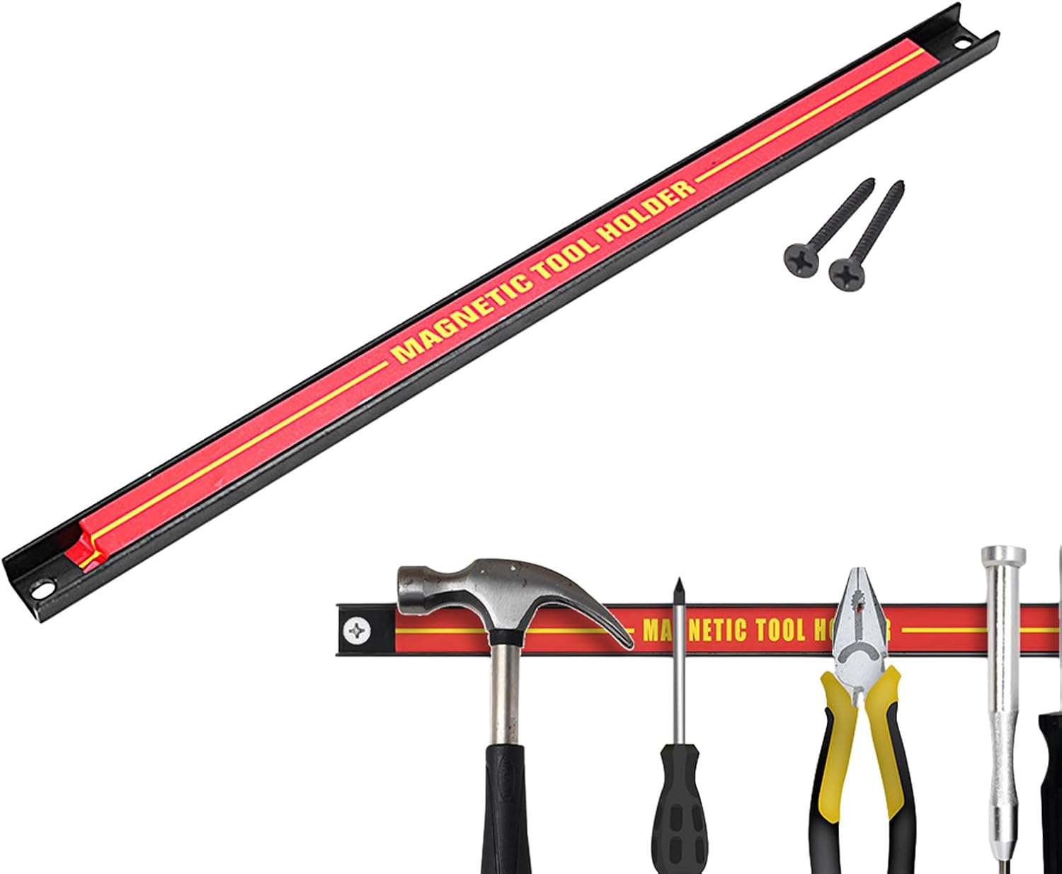  Bande Magnétique Pour Outils – Support Mural De Grande Capacité, Organisateur D'outils Pour économiser De L'espace Pour Atelier, Maison, Barre En Métal Pour Garage Pour Atelier De Réparation