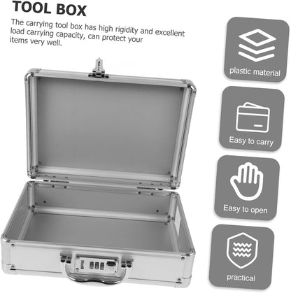  Healvian Boîte à Outils Portable Avec Mot De Passe Étui Rigide Pour Transport Outils Mallette De Rangement