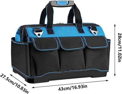 Sac À Outils Robuste - Organisateur De Rangement Multi-Poches En Oxford | Sac À Outils Mécanicien Portable,pour Travaux De Construction Maison Garage Atelier Papa électricien Mécanicien