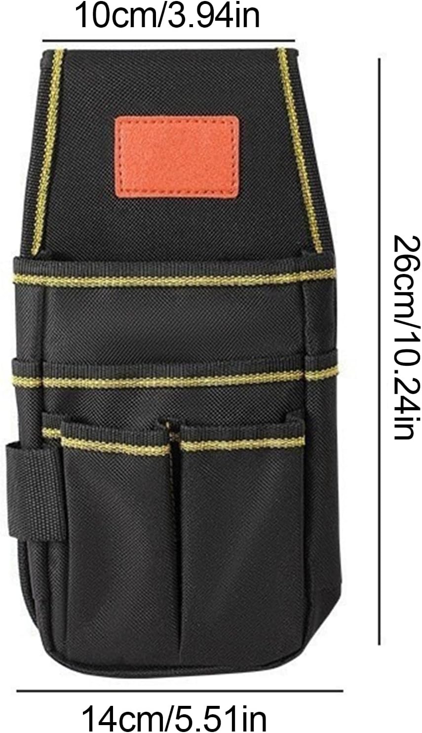 GENERIC Ceinture à Outils D'électricien, Pochette De Rangement Réglable Pour L'entretien De La Construction, Sacs Porte-outils – Pour Construction, Bricoleur, Entrepreneur, Mécanicien, Plombier, Couvreur