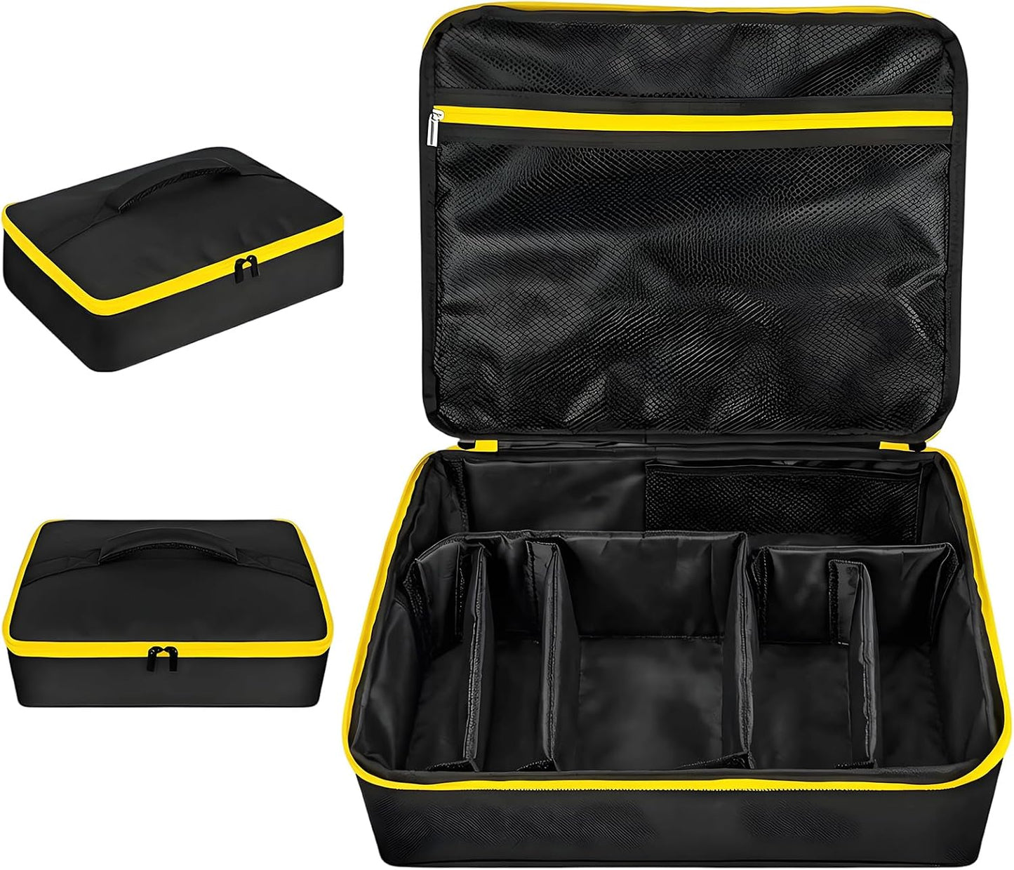  Étui De Rangement En Tissu Oxford Pour Ranger Les Batteries, Les Chargeurs, Les Disques De Coupe De Verre, Les Angles, Les Sacs à Outils Pour Meuleuse D'angle