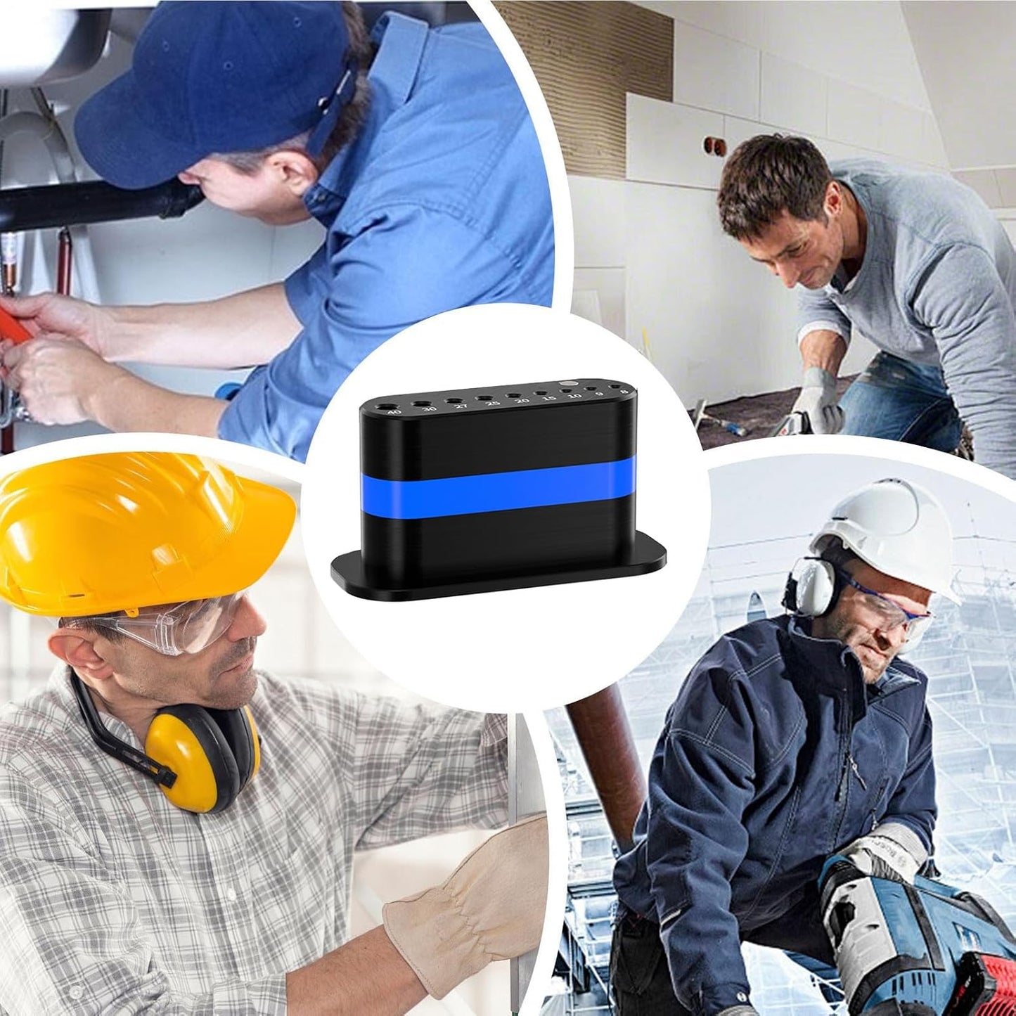  Support Pour Clés Allen - Porte-Clé En L - Porte-Clés à Libération Rapide Antidérapant Pour Garage Atelier Chariot à Outils Bureau