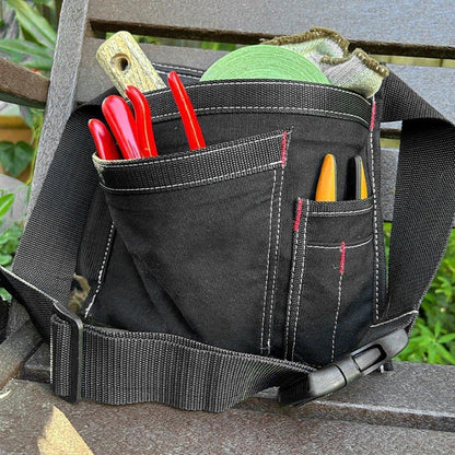  Pochette Porte-Outils À Poches Multiples, Utilitaire Simple Face, Tablier De Travail Ajustable Pour Charpentier, Jardinier, Bricoleur, Ceinture De Travail Résistante