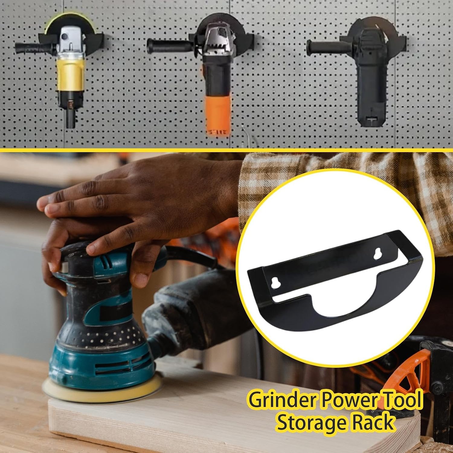 GENERIC Organisateur D'outils électriques, Support Mural, Outils De Rangement En Métal Avec Design Résistant à L'usure, Organisateur De Garage Peu Encombrant Pour L'amélioration De La Maison, La Réparation