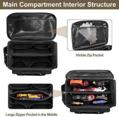  Sac à Outils De Construction épais Professionnel Haute Capacité Avec Revêtement Anti-poussière Pour équipement De Chantier