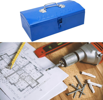  Boîte à Outils Bleue En Métal Pour étudiants Et Professionnels Pour Organiser Et Transporter La Boîte Essentielle De La Maison