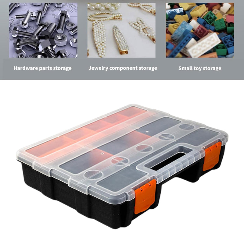  Organisateurs De Matériel Pour Petites Pièces - Boîte à Outils Avec Séparateurs Amovibles - Boîte De Rangement Pour Vis - Organisateurs Portables Pour Petites Pièces