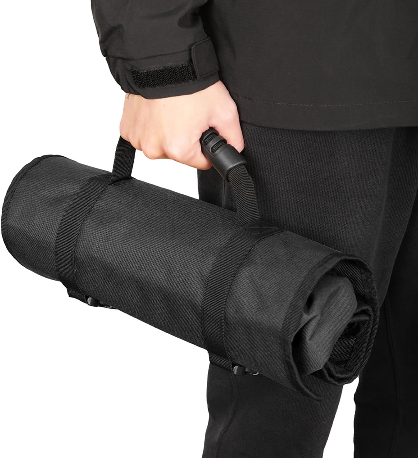  Pochette à Outils Enroulable, Sac à Outils Pliable, Sac De Transport Résistant à L'usure, Poignée épaisse Et Durable Pour Le Rangement Du Matériel, L'organisation Et L'utilisation En Extérieur, 36,5 X