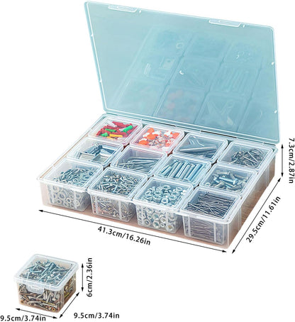  Boîte De Rangement Durable Pour Boîte à Outils En Option Pour Garder Les Vis, écrous, Boulons Soigneusement Triés