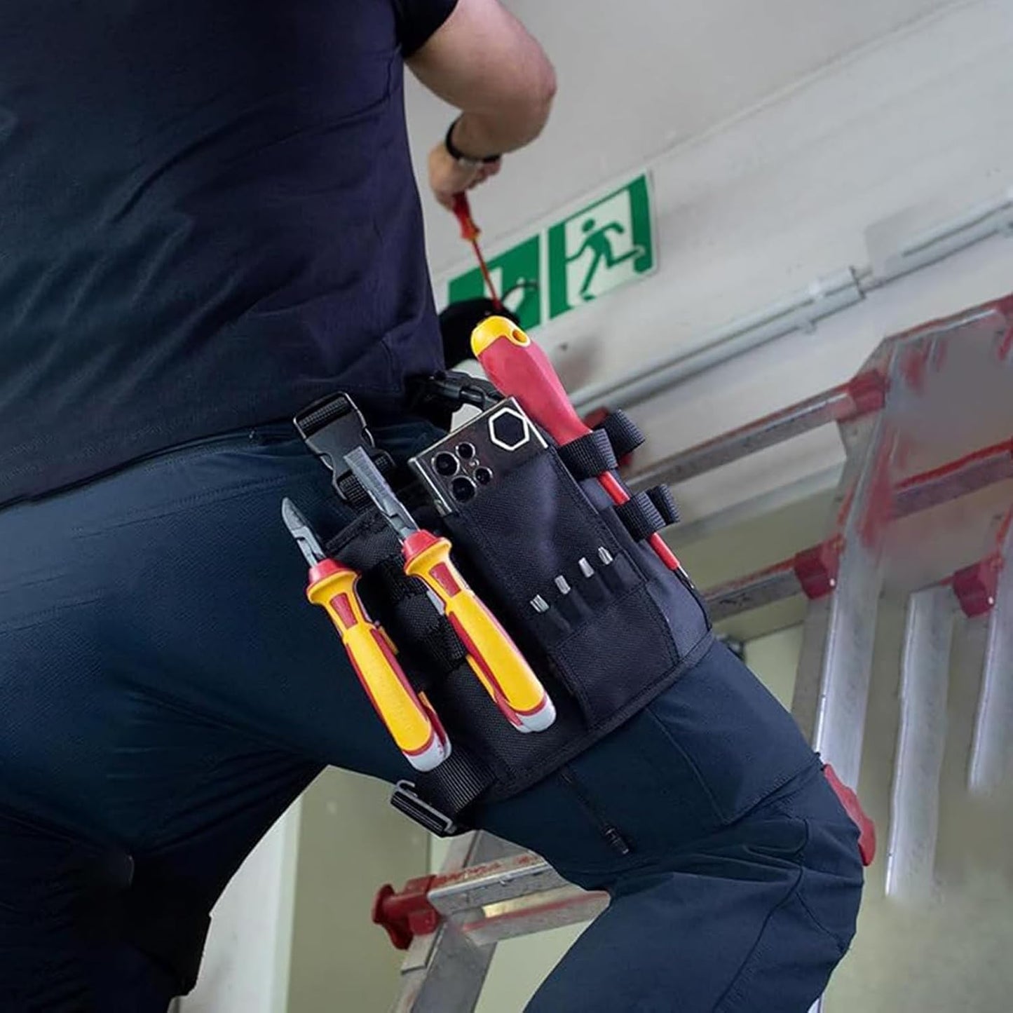  Ceintures à Outils Pour Hommes - Rangement Pour Tournevis,Ceinture Porte-Outils De Jardinage | Pour Charpentiers Bricoleurs Techniciens Plombiers Atelier Garage Menuiserie