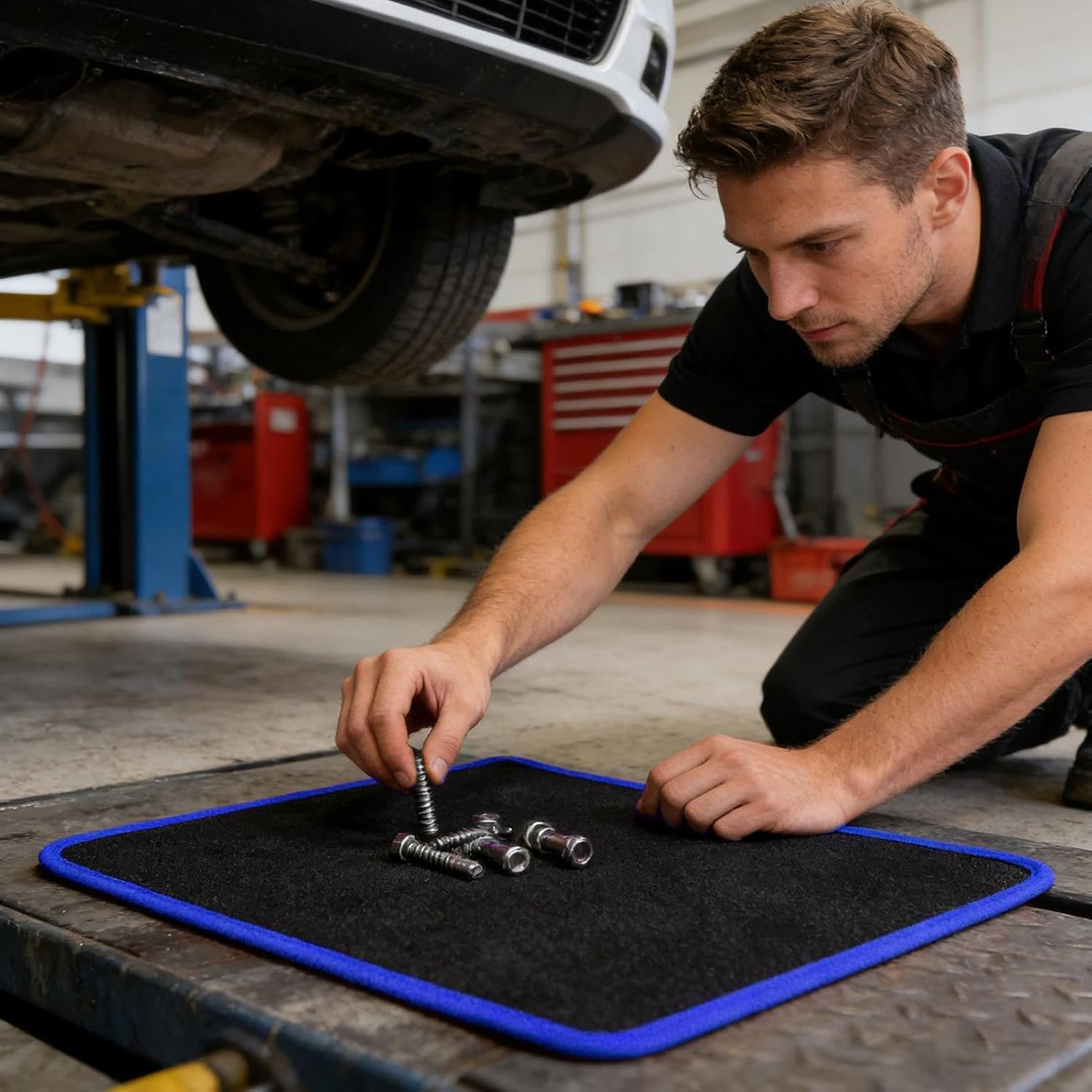 Tapis à Outils Magnétique Pour Mécanicien | Support Avec Couche De Protection En PVC | Plateau De Pièces Magnétiques | Pour Maison, Garage, Atelier, Réparation De Voiture, Mécanicien, électricien