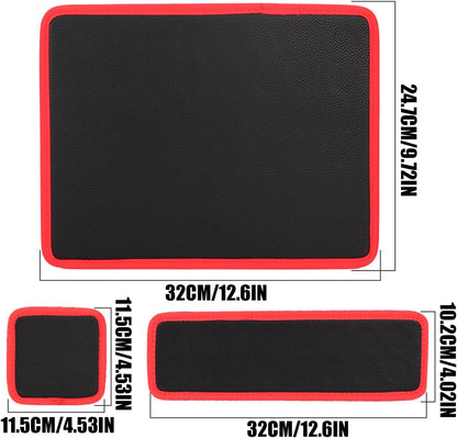  Tapis Magnétique Pour Mécaniciens, Support Pour 3 Pièces Avec Couche Protectrice En PVC - Base Flexible Magnétique Pour Fixation - Pour Maison, Garage, Atelier, Réparation De Voitures Mécaniques