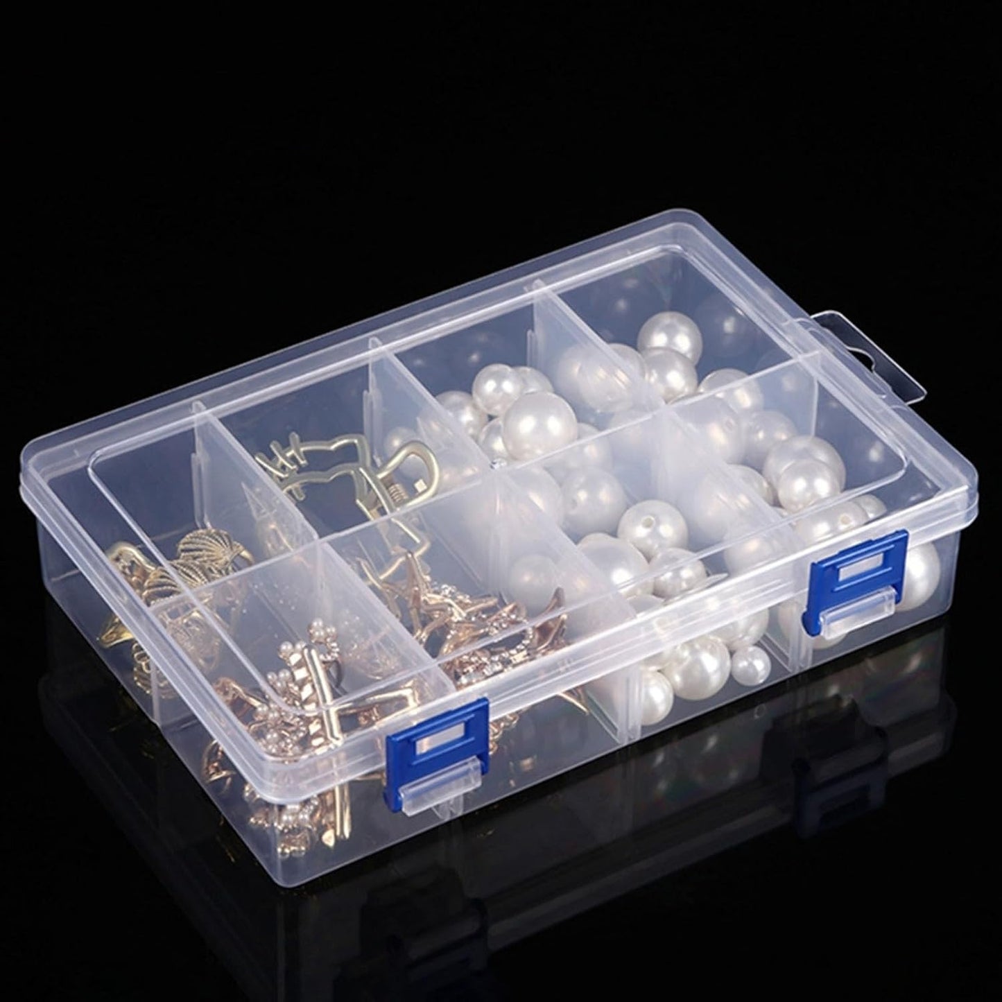  Outil Transparent Et Sûr Avec étagères Amovibles Et Verrouillage Ergonomique Pour Les Besoins D'atelier, Boîte à Outils Portable Avec Compartiment Réglable
