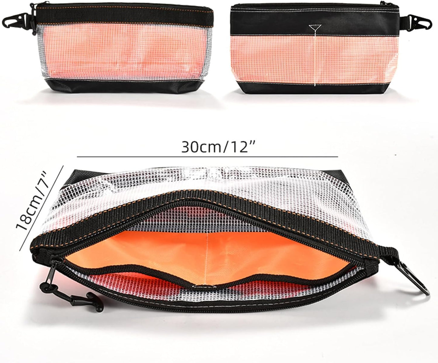  Sac De Rangement En PVC Transparent Antistatique Imperméable Avec Crochet En Métal Oxford 1680D Pour Atelier En Plein Air Sac à Outils En PVC Transparent