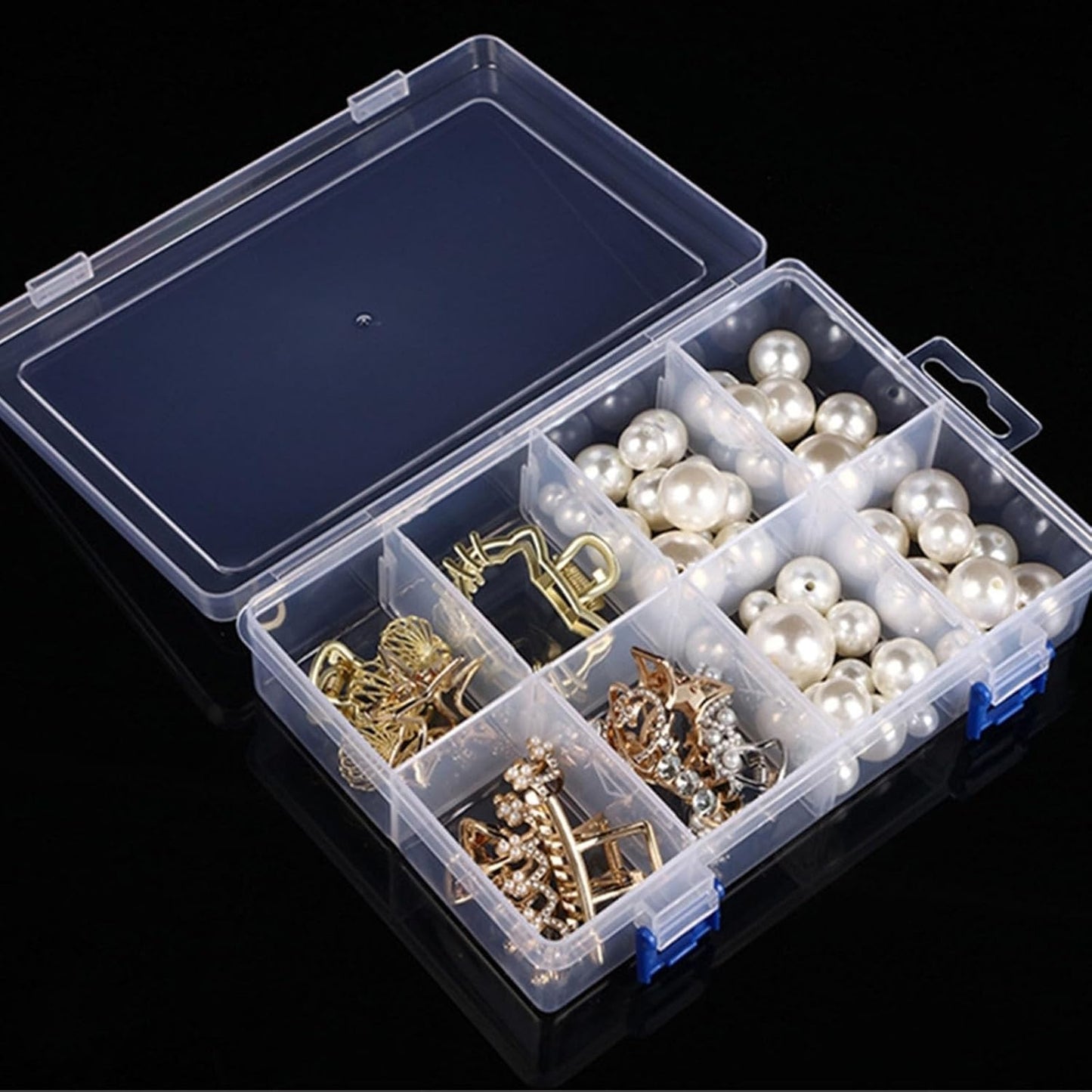  Outil Transparent Et Sûr Avec étagères Amovibles Et Verrouillage Ergonomique Pour Les Besoins D'atelier, Boîte à Outils Portable Avec Compartiment Réglable