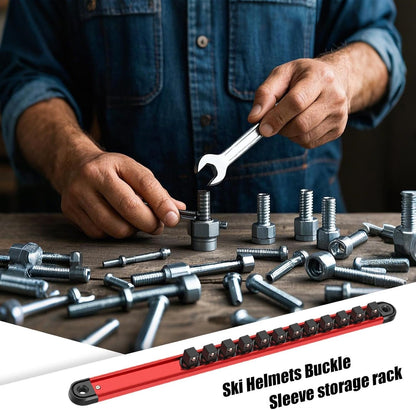  Porte-douilles Magnétique, Barres De Rangement Pour Tournevis, Support De Douilles De Boîte à Outils, Porte-outils En Aluminium, 40,6 Cm, Ce Qui En Fait Une Solution Durable Pour Le Rangement