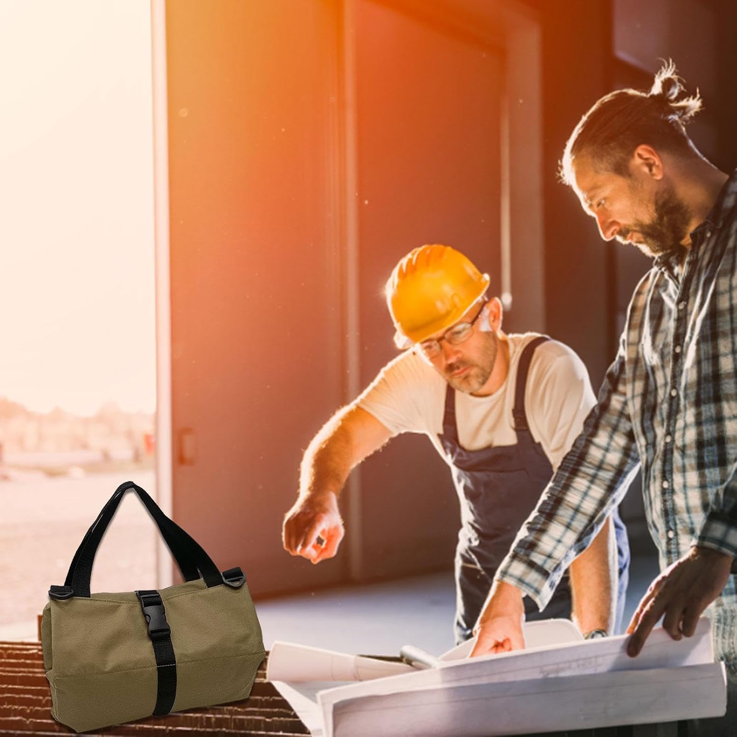  Organisateur De Pochette à Outils Enroulable | Organisateurs D'outils Et Rangement Avec Tissu Oxford 900D | Organisateur De Sac à Outils Avec 5 Pochettes à, Organisateur De Rouleau D'outils