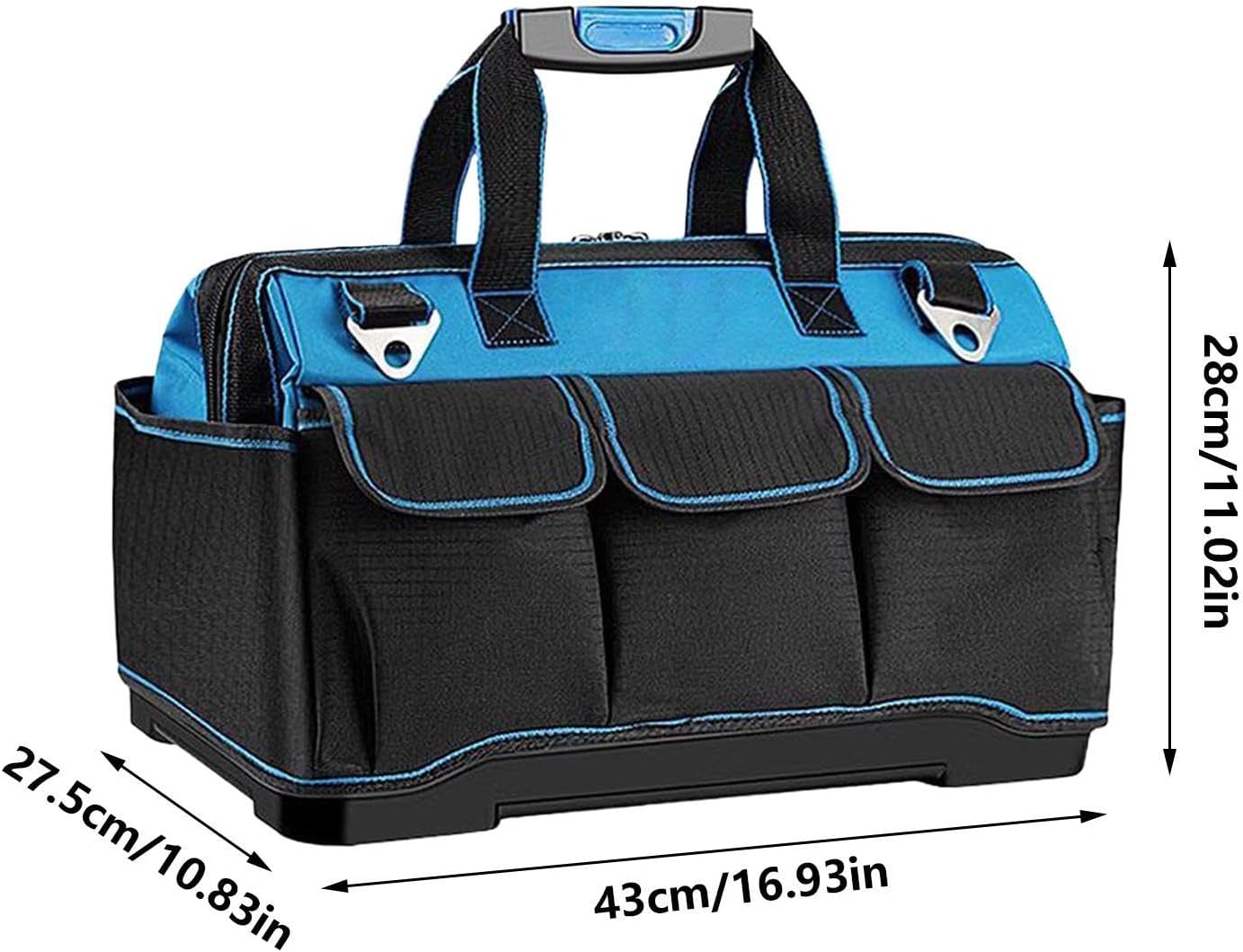 GENERIC Oxford Sac à Outils Robuste Et étanche Multi-poches Grande Capacité Pour Travaux De Construction, Maison, Garage, Atelier, Papa, électricien, Mécanicien, Charpentier