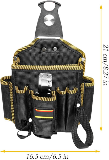  Sac Ceinture à Outils Pour Électricien,Poche De Taille Multi-poche Pour Technicien Électricien - Ceinture Holster Utilitaire Légère Pour Personnel De Travail Coiffeurs Couvreurs