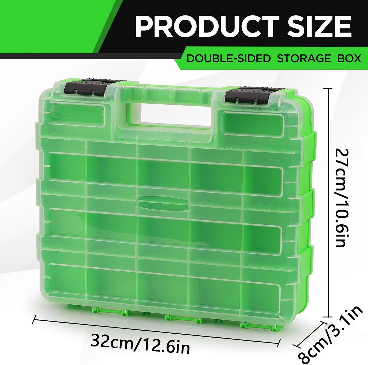  Petite Boîte à Outils – Organiseur Portable Transparent | Boîte De Rangement Pour Forets Et écrous Avec Couvercle | Pour Appareils électroniques, Perles, Bijoux, Quincaillerie, Boulons, écrous, Forets