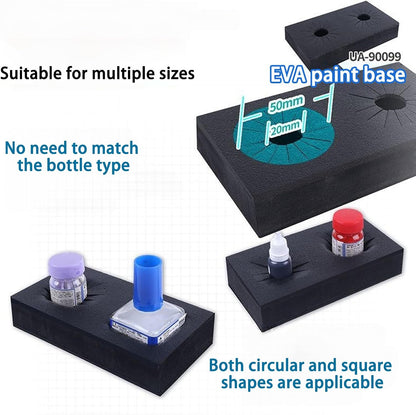  Support Multi-fentes En EVA Pour Bouteilles De Liquides Et Outils - Base Anti-déversement Sécurisée Pour Fournitures De Loisirs - Plateau De Rangement En EVA Pour Outils De Modélisme