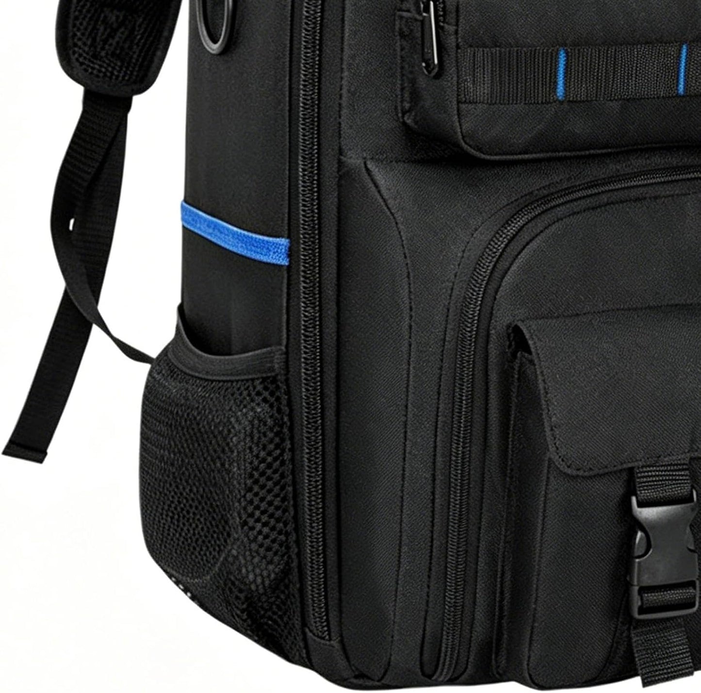 Genérico Sac à Dos Porte-outils Robuste, Organisateur Avec Base Rigide, Avec De Nombreuses Poches, Sac à Dos Porte-outils Robuste Pour Homme, Pour Technicien, Bâtiment, électricien, Plombier, Usage Extérieur