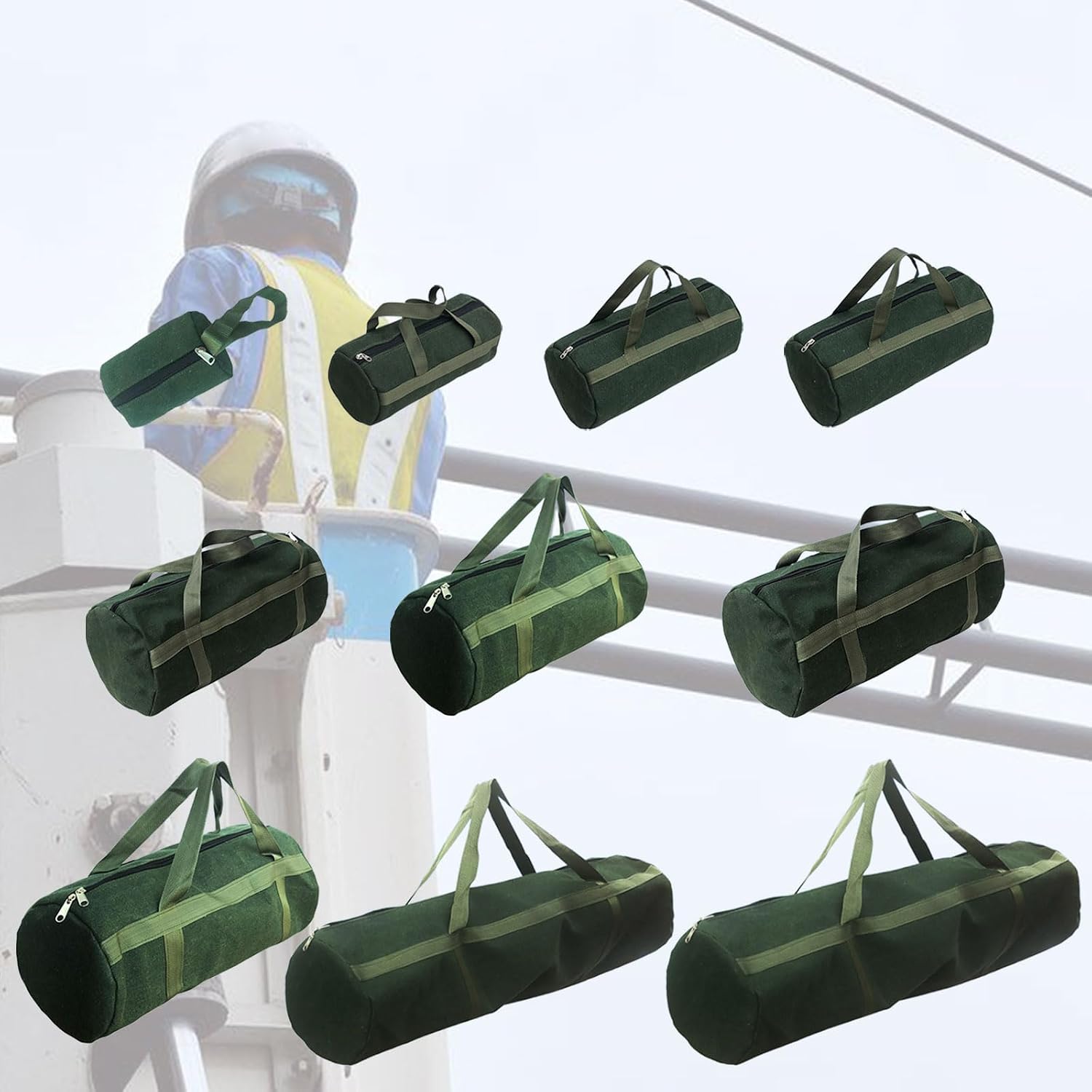  Sac à Outils En Toile Durable Pour électricien - Grande Capacité - Boîte De Transport Pour Un Rangement Efficace Et Une Organisation Du Sac En Toile