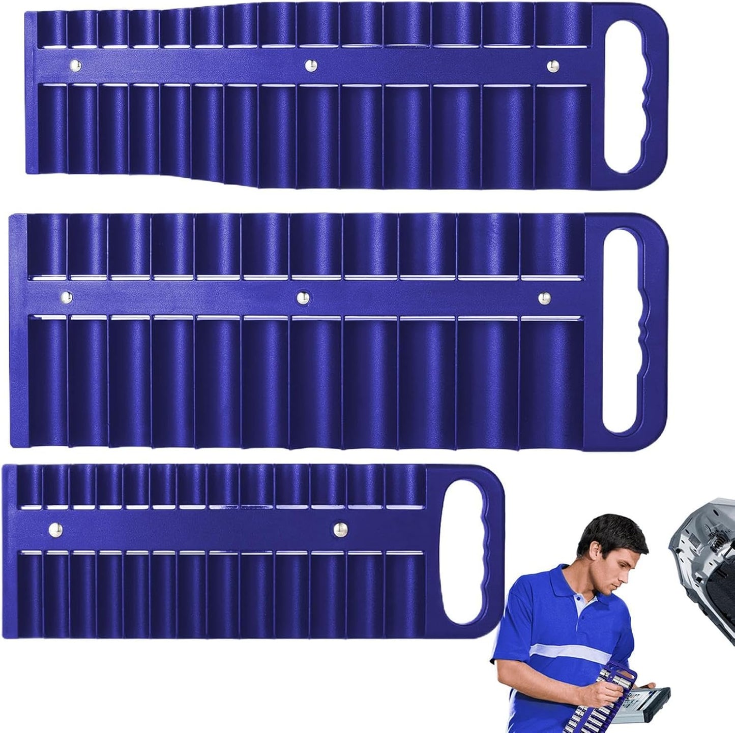 Genérico Organisateur Magnétique, Porte-douilles, Organisateur D'outils, Support Portable, Porte-douilles, Plateau De Rangement Portable, Rangement Pour Mariage, Anniversaire