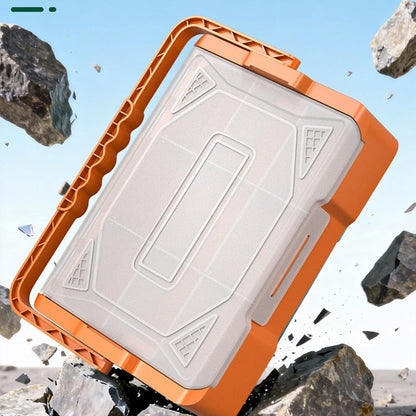  Boîte De Rangement Empilable Pour Outils Avec Cloison Amovible Pour Une Capacité De Charge De 20 Kg Et Fenêtre Transparente Empilable Avec Couvercle