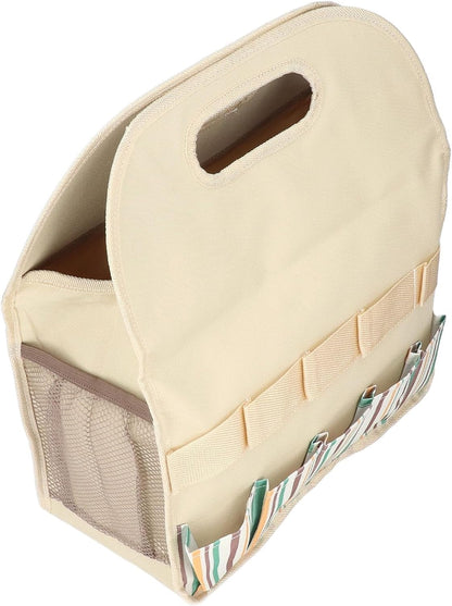  Sac à Outils De Jardin, Fourre-tout De Jardin En Tissu Oxford 600D, Support De Rangement Multi-poches 14 X 6,7 X 15,7 Pouces, Sac De Transport Pliable Pour Le Jardinage Intérieur Et (#1)