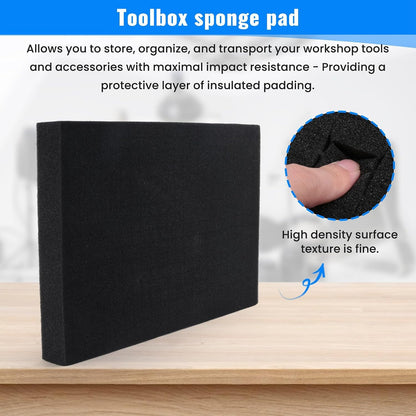  2 Pièces De Mousse à Séparer Pour Boîte à Outils, Insert De Mousse Prédécoupée, Mousses D'Ombre Haute Densité 350x250x40mm