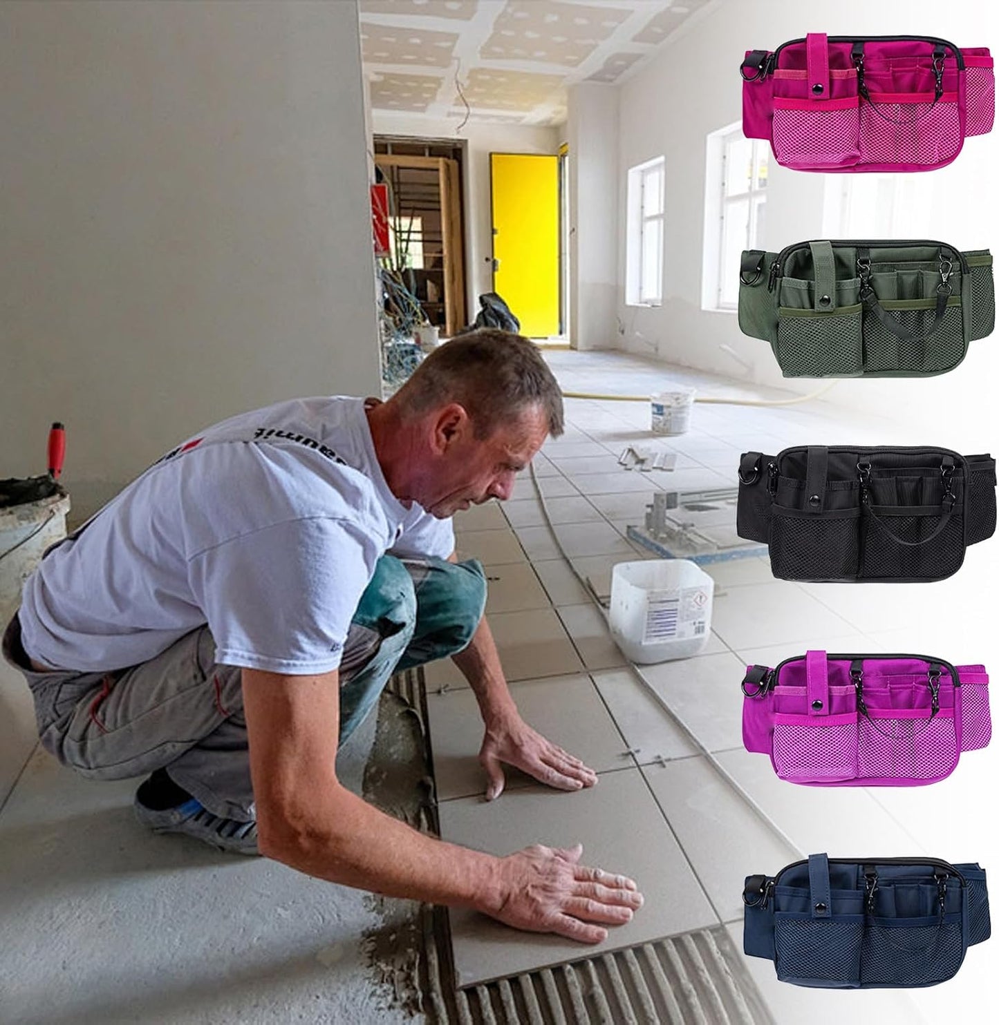  Pochettes De Taille Pour Infirmières, Organisateur D ' Outils, Avec Porte-ruban, De Ceinture Utilitaire De Médecine, Facile à Transporter Pour Les Organisateurs Professionnels De Soins En