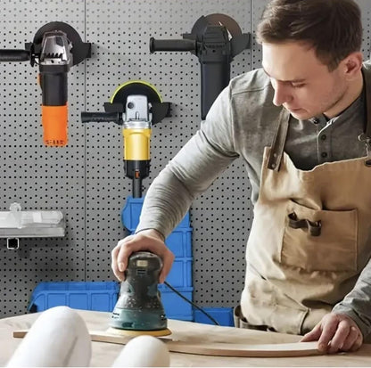  Organiseur D'outils électriques, étagère à Outils En Métal Avec Construction Robuste, 15 X 4 X 5 Cm, Résistant à La Rouille, Multifonctionnel Pour Garage, Meuleuse D'angle Pour Polisseuse, Ponçage