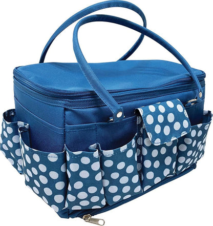  Sac Rangement Poignées 29x20x19cm - Bleu
