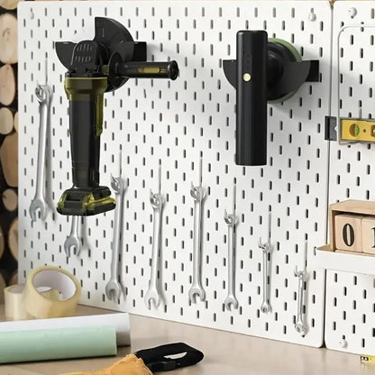  Étagère De Rangement Pour Outils, étagère électrique, Support Mural De Garage, Cadre Résistant à L'usure, Design De Fente Pour Meuleuse, Polisseuse, Station De Ponçage, 16,8 X 4,96 X 5,96 Cm