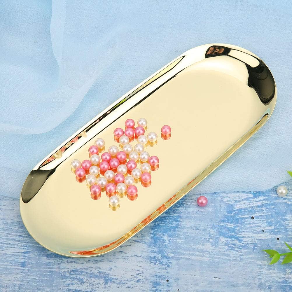  Hidyliu Grand Plateau En Acier Inoxydable, Organisateur D'outils De Bougies D'aromathérapie Pour La Maison Et Le Bureau, Noir 23x9.5cm (L)