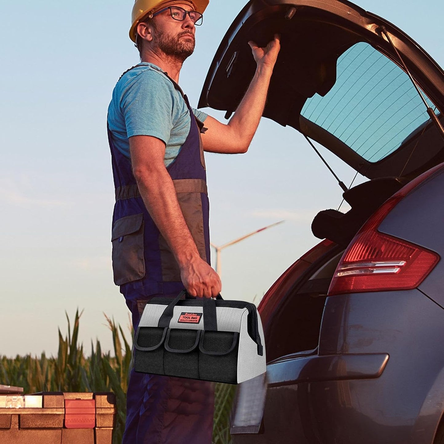 GENERIC Sac De Transport Pour Outils | Grande Capacité – Porte-outils D'électricien – Pour électricien, Plombier, Technicien, Réparation électrique, Plomberie, Installation, Travail Du Bois