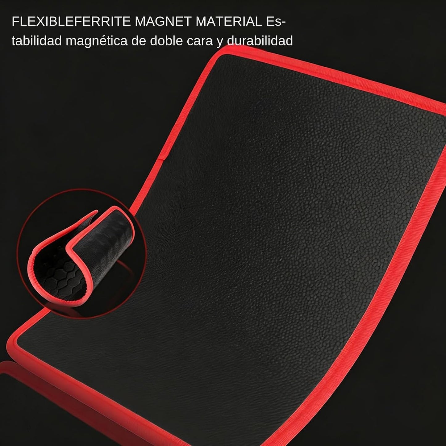  Tapis Magnétique Pour Mécaniciens, Support Pour 3 Pièces Avec Couche Protectrice En PVC - Base Flexible Magnétique Pour Fixation - Pour Maison, Garage, Atelier, Réparation De Voitures Mécaniques