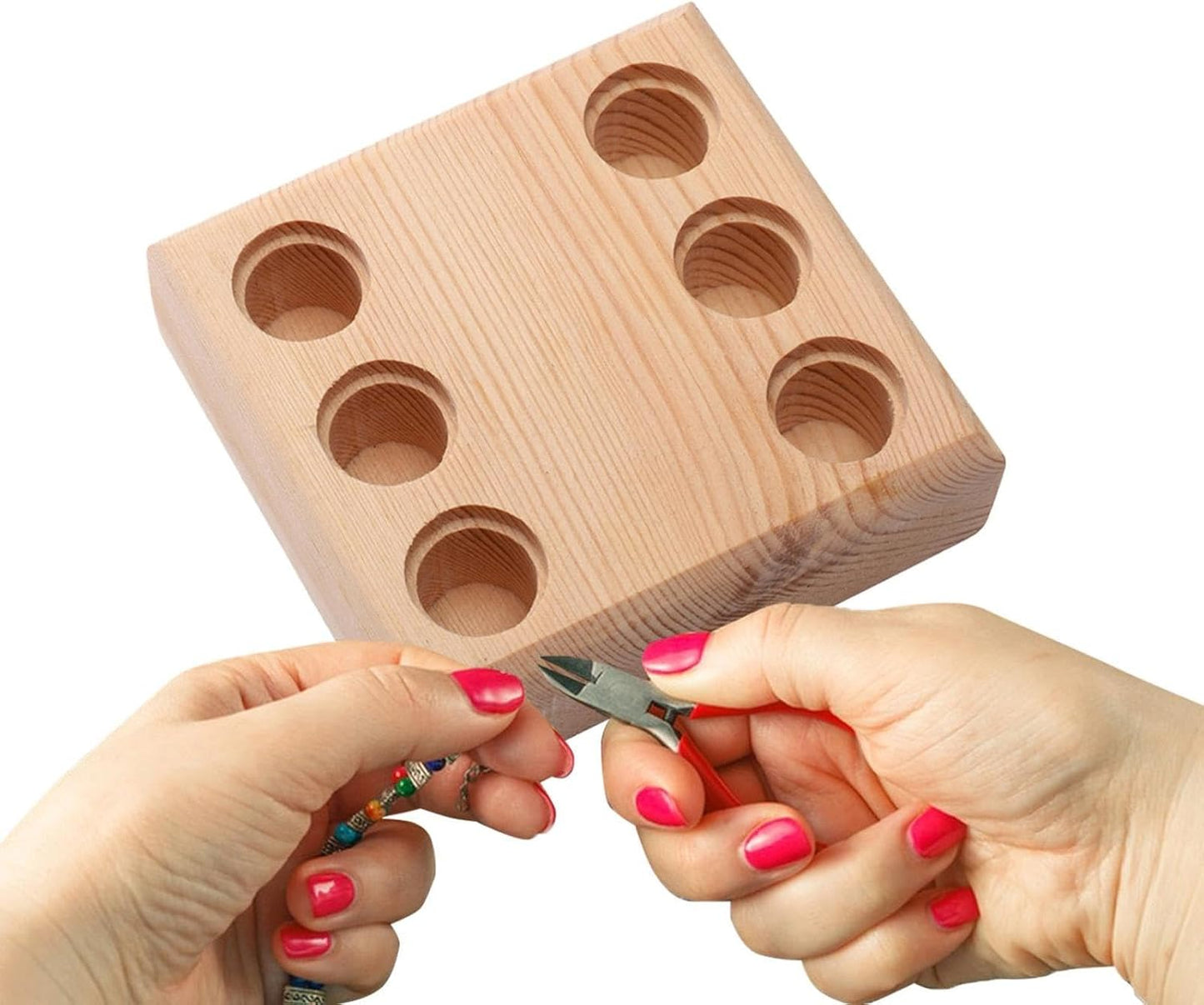  Support Rangement À Pinces Multiples,Plateau De Rangement En Bois Avec Fentes Multiples Pour Pinces - Organisateur Outils Perlage - Pour Garage, Atelier, Établi, Armoire, Service Mécanique, Atelier, E