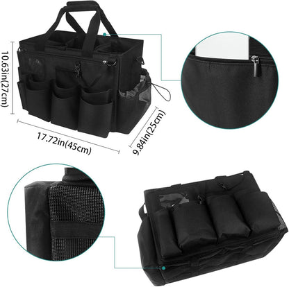  Générique Sacs De Nettoyage Pour Femmes De Ménage | Sac Plébiable Pour Ménage | Porte-Outils Mesh Respirant Imperméable Avec Poignée Bretelle Pour Chiffons Époussetage Cuisine