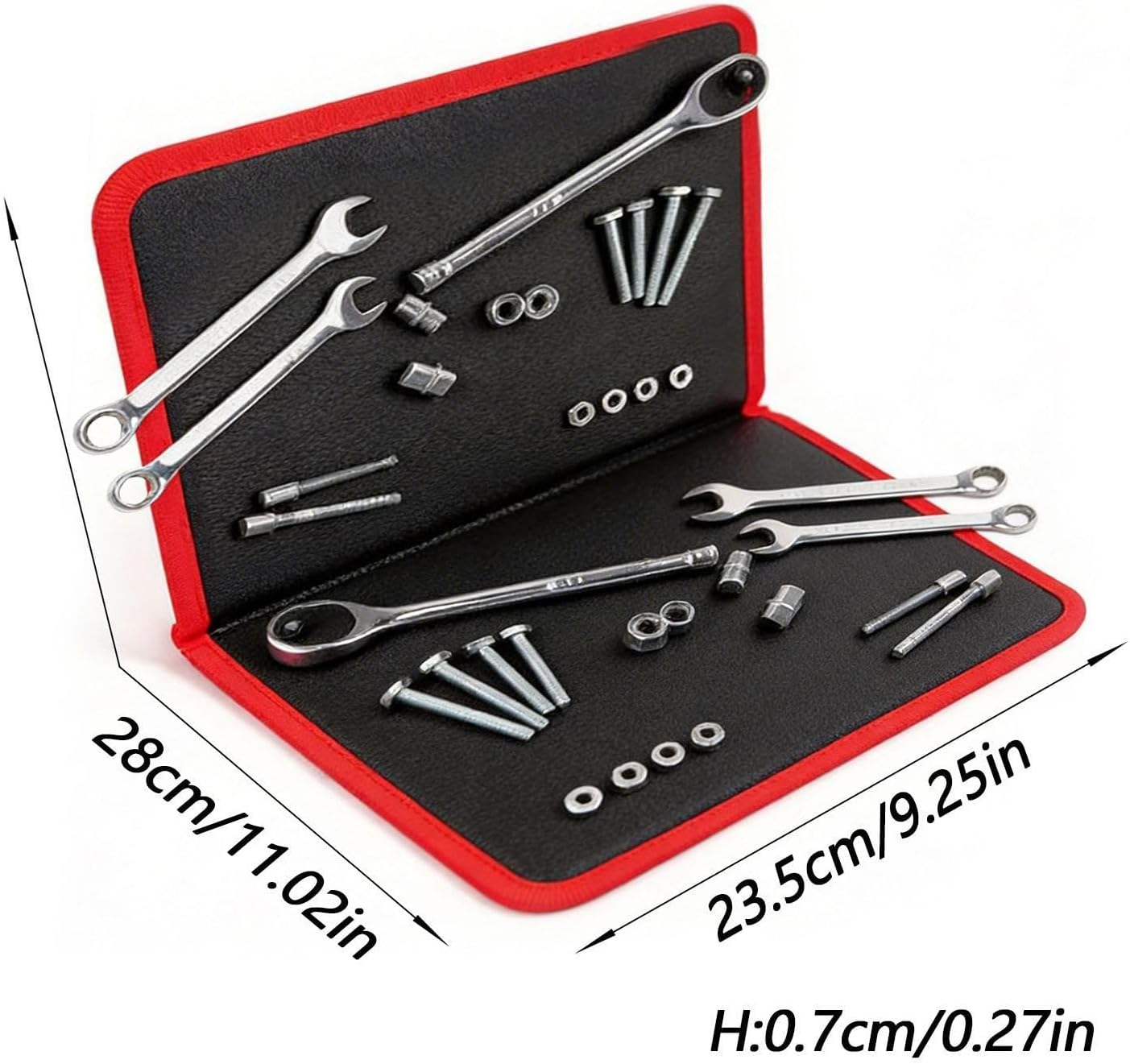  Tapis Magnétique Porte-outils Pour Voiture, Tapis Magnétique Pour Vis, Tapis De Réparation Magnétique Antidérapant, Pliable, Taille 28 X 23,5 Cm, Pour Atelier, Bricolage