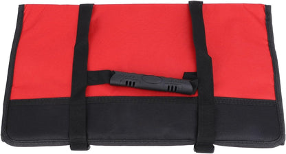  Trousse Rangement Outils, Sac Rouleau Avec Grandes Poches, Capacité Spacieuse, Tissu Oxford Résistant, 78x45cm - Organisation Efficace, Durable Et Portable Pour Électriciens (Rouge)