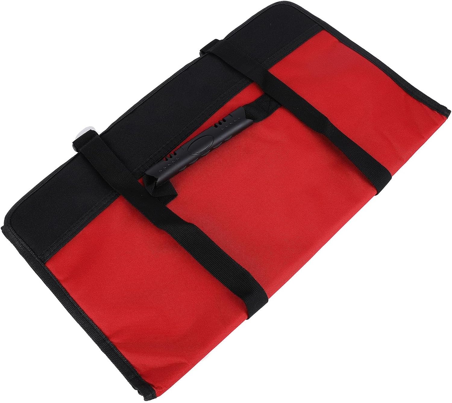  Trousse Rangement Outils, Sac Rouleau Avec Grandes Poches, Capacité Spacieuse, Tissu Oxford Résistant, 78x45cm - Organisation Efficace, Durable Et Portable Pour Électriciens (Rouge)