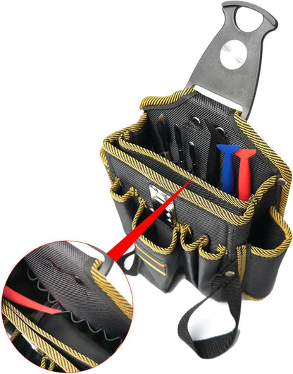  Pochette à Outils Ceinturée Pour Électricien - Organisateur De Travail Et Porte-Outil Pour Techniciens | Ceinture Holster Légère Utilitaire Pour Adultes Coiffeurs Artisans Ouvriers