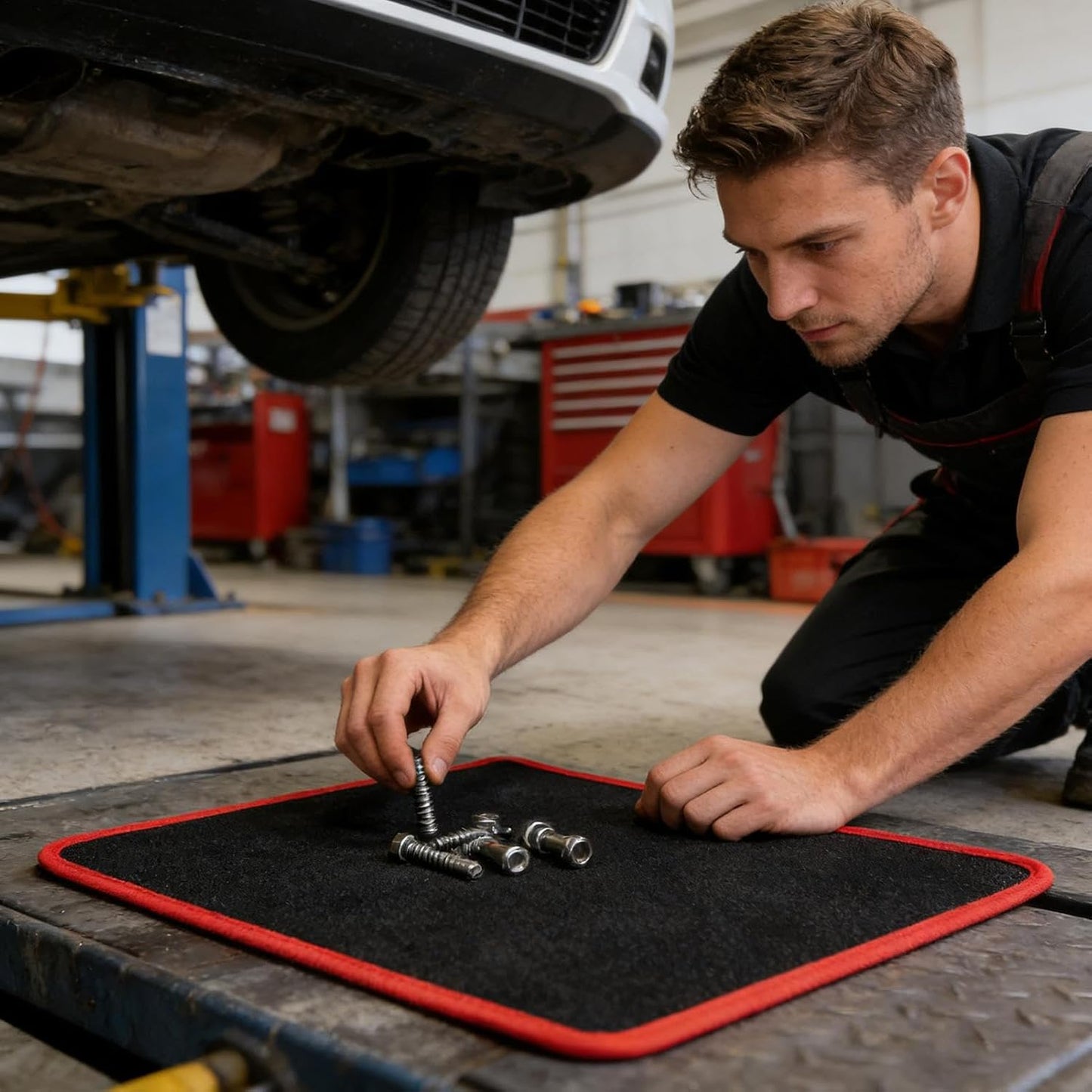  Tapis Magnétique, Porte-outils | Support De Pièces Robuste | Pour Garage, Atelier, Construction, Réparation De Voiture, Mécanicien, électricien, Tournevis, Clés, Boulons