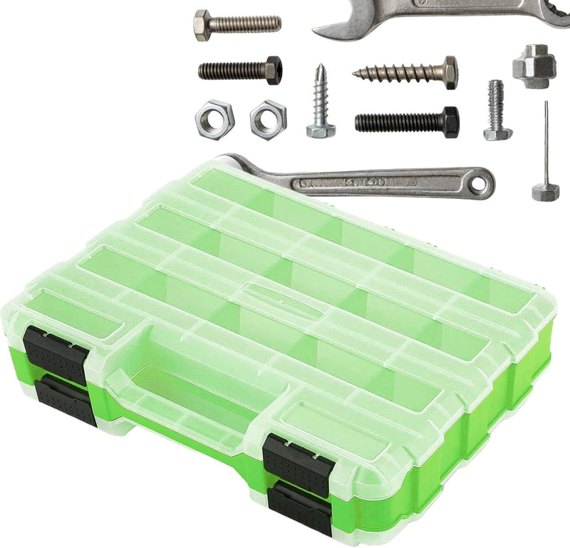  Petite Boîte à Outils – Organiseur Portable Transparent | Boîte De Rangement Pour Forets Et écrous Avec Couvercle | Pour Appareils électroniques, Perles, Bijoux, Quincaillerie, Boulons, écrous, Forets