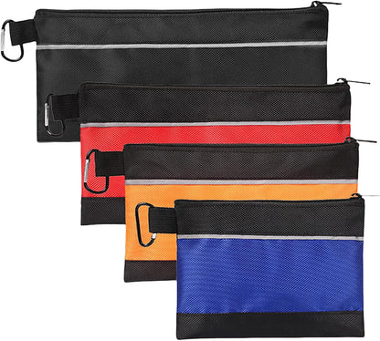  Petits Organisateurs D'outils D'électricien - Pochette De Rangement Multifonctionnelle à Large Ouverture